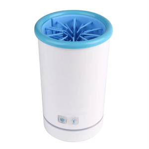 Automatic Dog Paw Grooming Cup Silicone <b>Brush</b> USB Rechargeable Eco-Friendly Foot Wash Cleaner Small <b>Pets</b> Bathing White/Black - Product Image 5