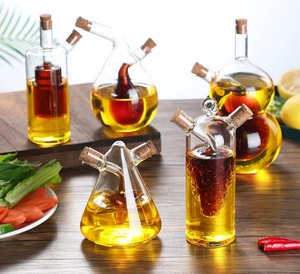 2-in-1 đa chức năng thủy tinh Borosilicate cruet chai dầu giấm Dispenser nút chai 300ml-500ml Công suất manblown cho - Product Image 1