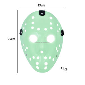 <span class=keywords><strong>Masque</strong></span> de <span class=keywords><strong>hockey</strong></span> d'<span class=keywords><strong>horreur</strong></span> HLC pour Halloween, costume de cosplay, style de personnage de terreur, masques de fête pour hommes et adultes, <span class=keywords><strong>masque</strong></span> de Jason qui brille dans le noir - Product Image 4