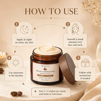 Crème hydratante éclaircissante au rétinol et à la caféine OEM/ODM, soin de la peau, réduit la mélanine, raffermissante, lissante, anti-âge, crème pour le visage