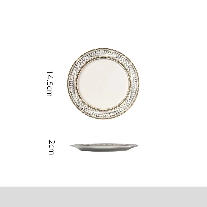 Plato blanco de 6''