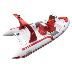 Bateau pneumatique Zodiac de pêche de luxe en fibre de verre de 5,8 m (19 pieds) avec coque inférieure en fibre de verre et tube pneumatique en Hypalon PVC, modèle 580 - Product Image 3