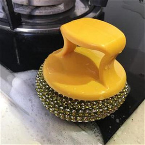 Metal Steel Wool Scrubber Round Pad Kitchen Dishwashing Cleaning Tool Durable Non Scratch - Product Image 5