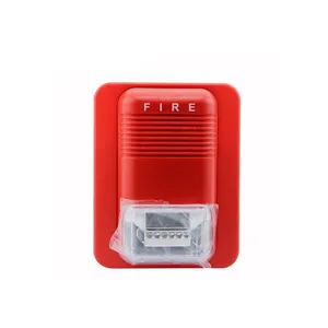 新的射频433无线互连火灾报警频闪灯警报器，带中继器和语音广播