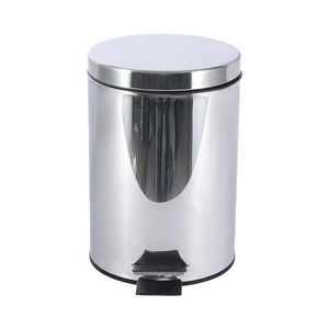 Hot Bán Bước Đạp 3 Lít Phòng Tắm Chất Thải Bin Vòng Thép Không Gỉ Thùng Rác Bin Thùng Rác Cho Nhà Vệ Sinh Với Bìa - Product Image 1