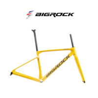 Kit cadre de vélo de gravier Bigrock 960g en carbone ultra-léger, module élevé, dropout UDH, câblage interne complet, pour vélo d'aventure