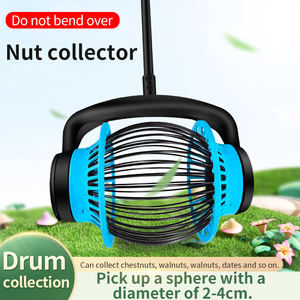 <span class=keywords><strong>Ramasse</strong></span>-fruits pour fruits au sol, cônes de pin, <span class=keywords><strong>noix</strong></span> de hickory, châtaignes, boules, crabe, tige en aluminium - Product Image 5