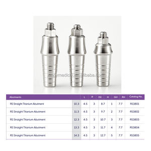 Прямой абатмент Adin Implant, используемый для протезирования на уровне имплантата и реставрации - Product Image 2