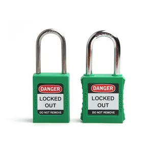 Shackle Padlocks Industry 38Mm Steel Plated Chromium Shackle Safety Padlock Candados De Alta Seguridad