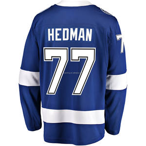 2024 Tampa Bay buz hokeyi Jersey logoları ile işlemeli gömlek #86 Kucherov #88 #77 hehe# 21 spor giyim dikişli üniforma - Product Image 3