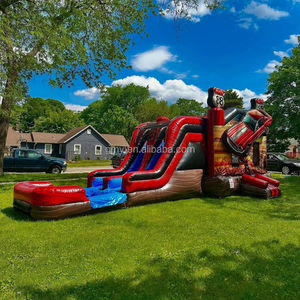 GMY Gonflables Offre Spéciale <span class=keywords><strong>Voiture</strong></span> <span class=keywords><strong>de</strong></span> course Maisons gonflables avec toboggan Combo <span class=keywords><strong>Location</strong></span> Affaires Aire <span class=keywords><strong>de</strong></span> jeux pour enfants Intérieur Extérieur - Product Image 4