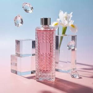 Modern Custom Logo <b>Reed</b> <b>Diffuser</b> Diamond Glass Vessel For Yoga Studio Aromatherapy Wholesale Factory Direct Sale Bulk Jar - Product Image 4