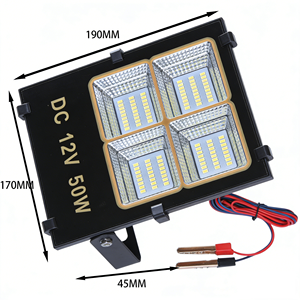 Lámpara de Seguridad para Exteriores, Portátil, Fácil de Instalar, 50W, DC12V, IP66, Control Táctil, 6000K, Luz Diurna, a Prueba de Explosiones, Impermeable - Product Image 2