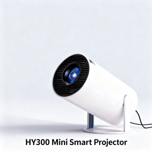 Mini Projector Hy300  - WiFi Screen,  LCD Projector, Portable, Android 11 Smart Projector for Business & Home Theater