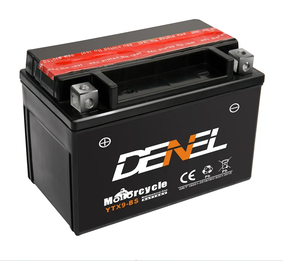 मोटो भागों 12v 9ah Bateria एजीएम YT9L मोटरसाइकिल बैटरी की कीमतें चूंगचींग और सिचुआन 148*87*103 सूखी चार्ज 300PCS सीएन; चो DENEL