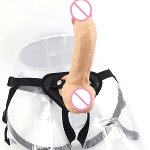 24Cm Sexspielzeug Realistische Penis Damen Anzug hose Mit Gürtel Strapon <span class=keywords><strong>Dildo</strong></span> Für Lesben - Product Image 5