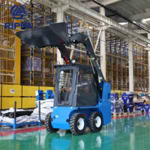 Ribpa pemuat kemudi Skidsteer Diesel, pemuat ujung depan beroda dengan CE - Product Image 1