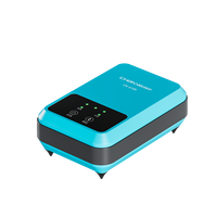 Pompe à air pour aquarium en plastique rectangulaire avec moteur AC/DC, batterie au lithium, design écologique, bruit inférieur à 30 dB, pour petit aquarium, utilisation en extérieur