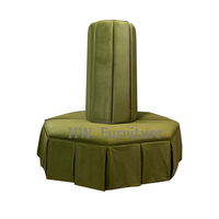 Canapé rond en velours vert Heywood pour événements de mariage et utilisation comme mobilier de mariage