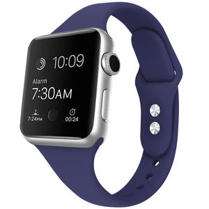 Bracelet de montre en silicone en caoutchouc mince de petite taille pour <span class=keywords><strong>Apple</strong></span> iWatch - Product Image 3
