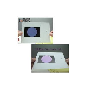 Encre de sécurité Bonedry B3 à changement de couleur bleu vers rouge-violet pour sérigraphie, inviolable sur les sacs de transport de marque pour la vente au détail - Product Image 3