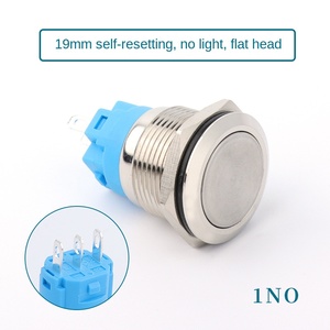 YUHE 19MM Stainless Steel Button Flat Head No <b>Light</b> IP65 Automotive & Industrial Use - Product Image 5