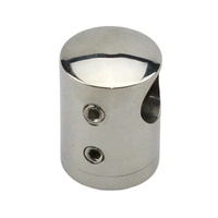 Main courante d'escalier moderne en acier inoxydable, tube rond avec finition miroir satiné, accessoires de balustrade, connecteur de joint