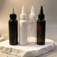 Bouteilles en plastique PET vides pour cosmétiques, 100 ml, 120 ml, 150 ml, pour huile capillaire, coloration capillaire, crème de soin de la peau, avec bouchon à vis.
