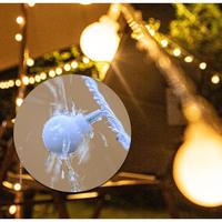 Guirlande lumineuse LED solaire en forme de boules pour Noël, décoration féerique pour chambre, fenêtre et maison