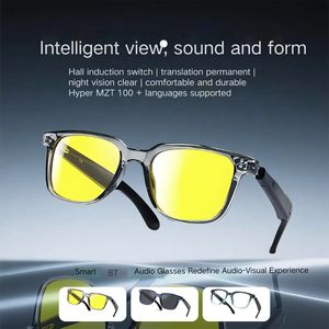 Gafas Inteligentes con IA GT51, Encendido/Apagado Automático, Diseño de Bisagra de Resorte de ABS y PC, Control Táctil y por Voz, Traducción por IA - Product Image 3
