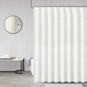 <span class=keywords><strong>Rideau</strong></span> <span class=keywords><strong>de</strong></span> <span class=keywords><strong>douche</strong></span> en relief <span class=keywords><strong>de</strong></span> luxe qualité hôtelière 3D tissu texturé Polyester imperméable salle <span class=keywords><strong>de</strong></span> bain <span class=keywords><strong>rideau</strong></span> <span class=keywords><strong>de</strong></span> <span class=keywords><strong>douche</strong></span> avec crochets - Product Image 3