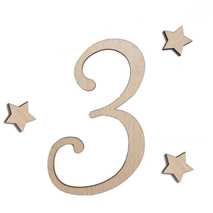 Japanese-style wooden number <b>banner</b> for children's first birthday photos, decorative <b>banner</b>, wooden number sign, wall sticker. - Product Image 5
