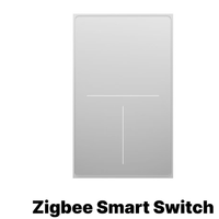 Interrupteur mural intelligent Zigbee à détection de présence, contrôle par application, en verre (nécessite une passerelle sans fil) – Version américaine