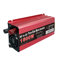 Inversor de Corriente de Onda Sinusoidal Pura 1000W 1600W 2200W 3000W DC 12V 24V a AC 110V 220V Transformador de Voltaje Convertidor de Potencia para Coche