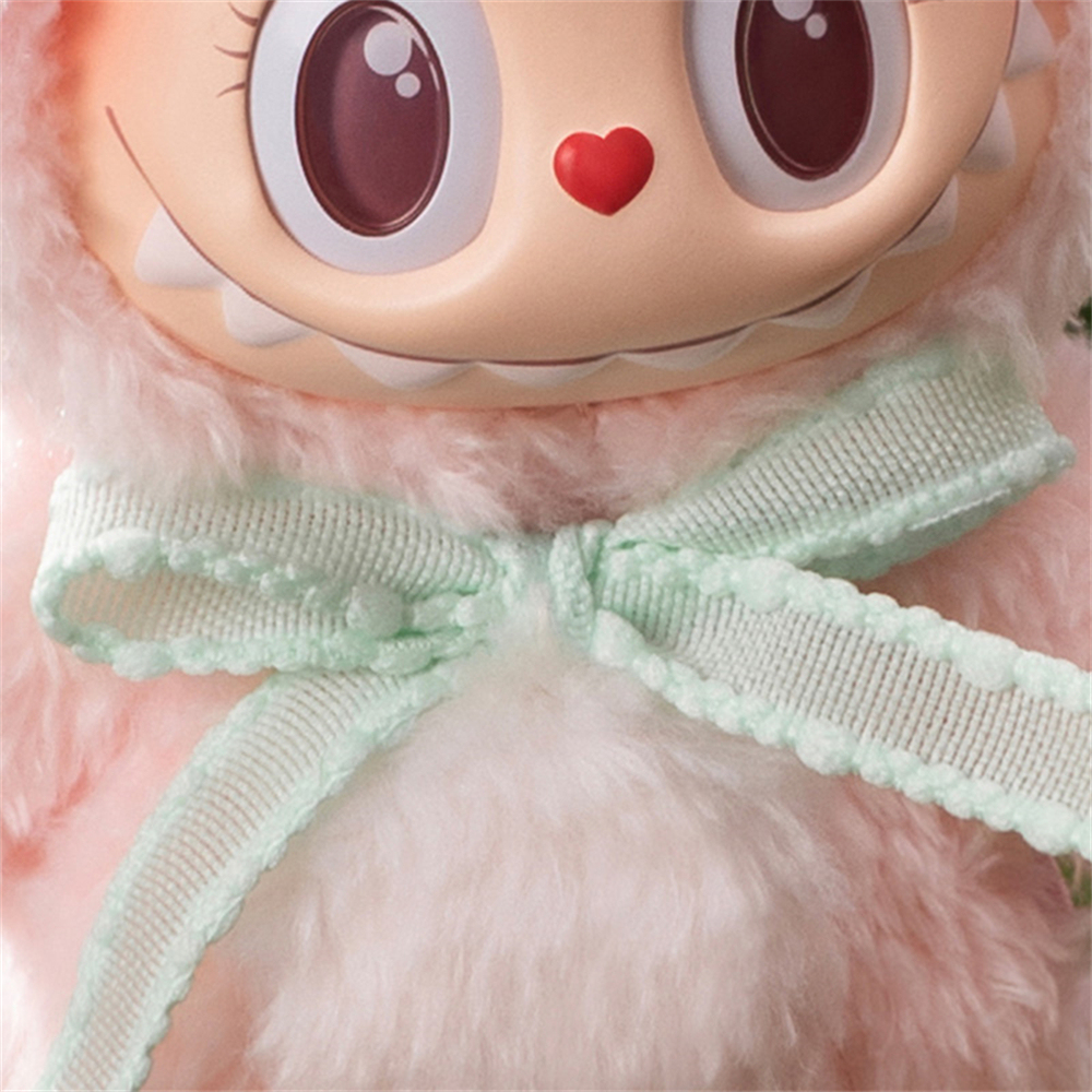 38cm Popmart Labubus Mokoko Close Sweet Figure Pendant Plush Doll