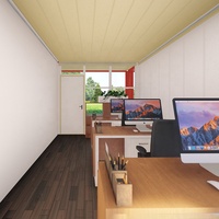 Maison conteneur modulaire préfabriquée moderne à 2 étages, étanche, isolée et détachable, pour salle de classe scolaire