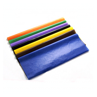 Feuilles de papier cellophane colorées, 1 feuille de papier artisanal, 21GSM 22GSM 23GSM 24GSM, Semi-Transparent, de couleur, papier de soie ciré