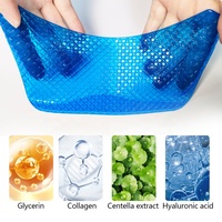 Masque pour le cou en cristal multi-couleurs à base de collagène végétal, d'acide hyaluronique et de Centella, hydratant, éclaircissant et lissant, végétalien, marque privée OEM