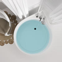 Fourniture du fabricant Baignoire de trempage en pierre moderne Baignoire d'angle japonaise autoportante à surface solide