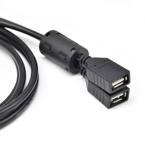 Network Data Y-<b>Splitter</b> <b>Cable</b> M12 A Code 8 Pin Female Connector to USB 2.0 Female Plug IP67 Waterproof Shielded Connector - Product Image 4