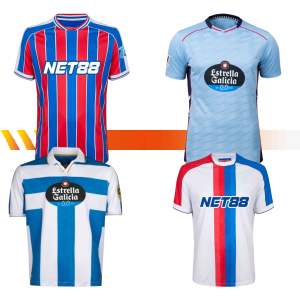 جيرسي كرة القدم الرجعي للرجال من البوليستر قطع أوتوماتيكي نقل حراري طباعة الشعار الأمامي خدمة OEM مخصصة - Product Image 1