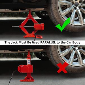 ROGTZ TY-EJ08-Red <strong>3T</strong> Scissor <strong>Jack</strong> Kit DC12V Electric Car <strong>Jack</strong> with Impact Wrench for <strong>Auto</strong> Repair Sedans &amp; SUVs - Product Image 5