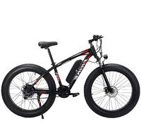 Vélo de montagne à pneus larges Batterie au lithium 48v 10ah Vélo à double frein à disque