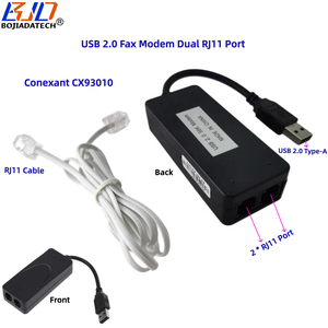 Módem <span class=keywords><strong>Fax</strong></span> USB 2.0 Tipo-A con 2 Puertos RJ11, Conexant CX93010, Identificador de Llamadas, Dial-up, 56Kbps, V.92, V.90, Compatible con Win 7, 10, 11, <span class=keywords><strong>Linux</strong></span> - Product Image 1