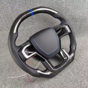Volant de direction en fibre de carbone personnalisé pour Ford Ranger <span class=keywords><strong>Raptor</strong></span> F150 2015 2016 2017 2018 2019 2020 Volants de direction de voiture à LED - Product Image 4