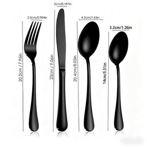 Wholesale Metal <b>Cutlery</b> Knife Fork Spoon for Wedding Restaurant Modern Elegant Stainless Steel Flatware <b>Set</b> - Product Image 2