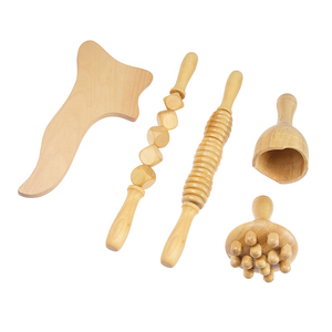 Set de Masaje Anticelulítico de <span class=keywords><strong>Maderoterapia</strong></span>, Rodillo de Madera para Drenaje Linfático, Copas de Masaje de Madera - Product Image 3