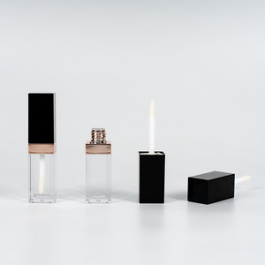 Mỹ Phẩm Bán Buôn Tùy Chỉnh 6Ml 7Ml Hình Vuông Mờ Nóng Màu Hồng Vàng Hồng Son Bóng Ống Son Bóng - Product Image 4