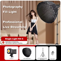 Lumière de remplissage LED sans fil YM-300XS à commande par application, 300W, pour studio photo, vidéo, photographie de produits, portraits et diffusion en direct
