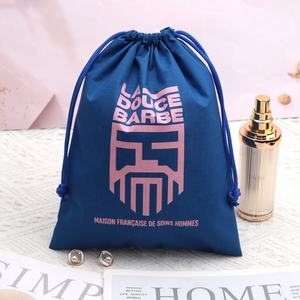 Bolsa reutilizable de tela de nailon con cordón para zapatos de bolos, bolsa de lavandería de fibra de poliéster 210D impresa con logotipo personalizado, bolsa de polvo de nailon - Product Image 2